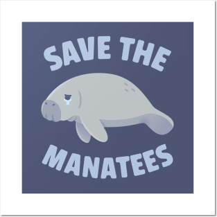 Crying Manatee Save The Manatees Posters and Art